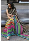 Multi Colour Exclusive Party Wear Bhagalpuri Printed Saree B-001